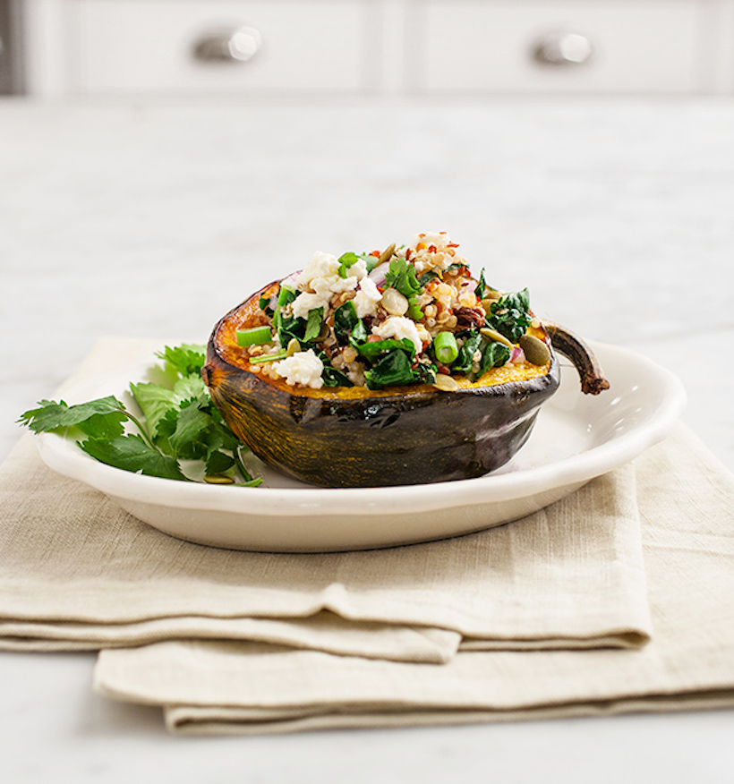 Quinoa Stuffed Acorn Squash | Recipe from Camille Styles