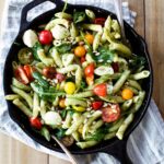 caprese pesto pasta