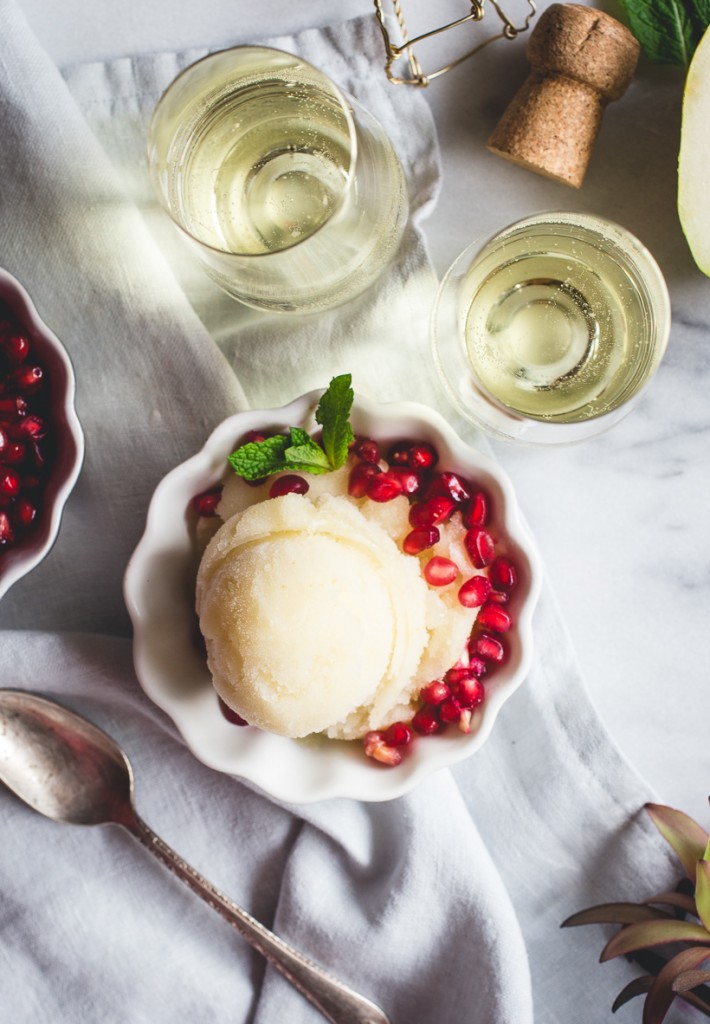 Pear and Prosecco Sorbet