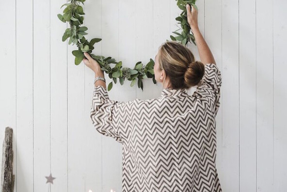 simple & pretty christmas wreath