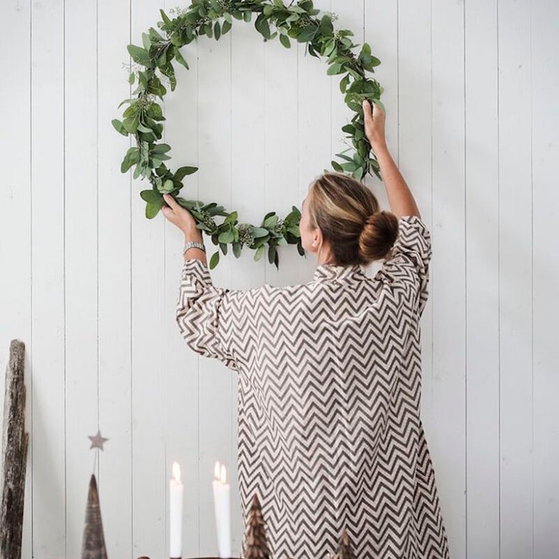 simple & pretty christmas wreath