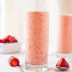 This strawberry, banana and pineapple smoothie is an easy and fresh way to get ready for any workout.