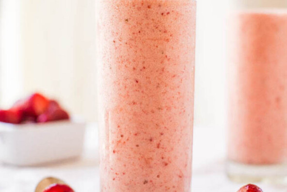 This strawberry, banana and pineapple smoothie is an easy and fresh way to get ready for any workout.