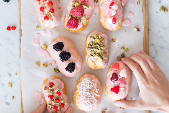 these mini eclairs are seriously the cutest desserts ever