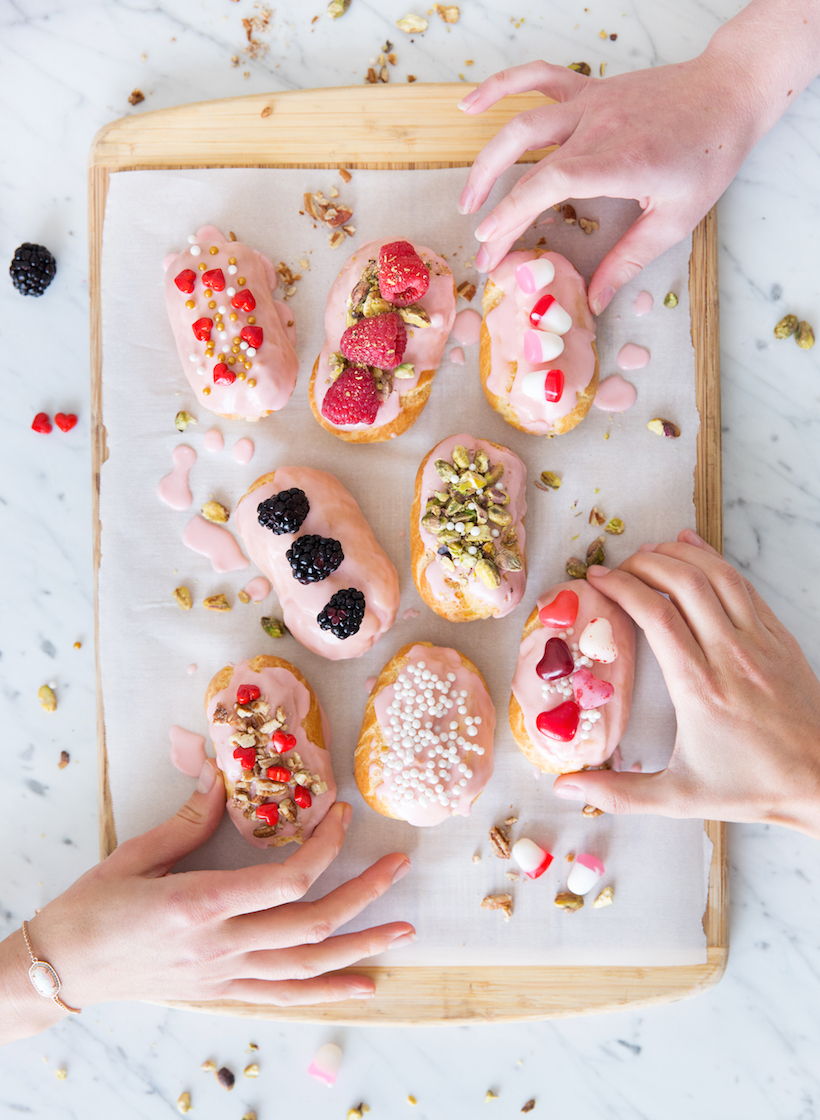 these mini eclairs are seriously the cutest desserts ever