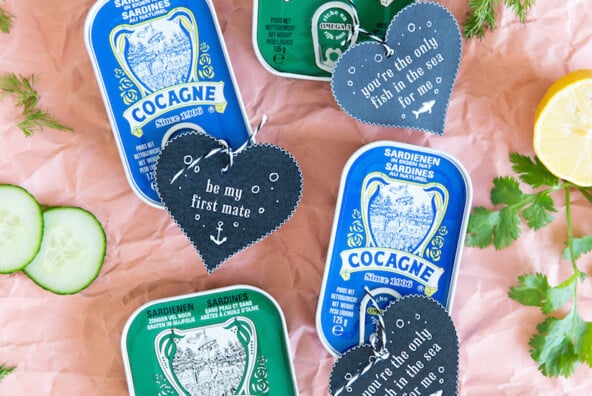 sardine tin valentines for the adventurous foodie in your life!