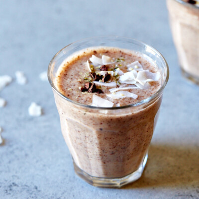 Banana cacao smoothie_protein-rich fruits