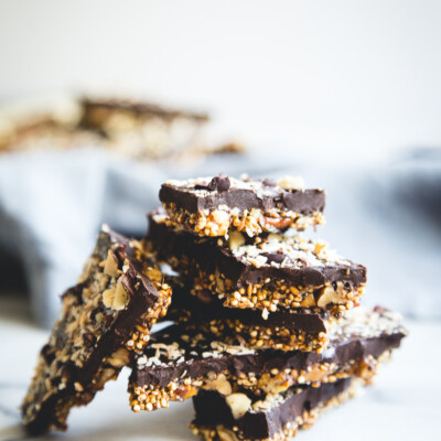 Mocha Coconut Quinoa Bark