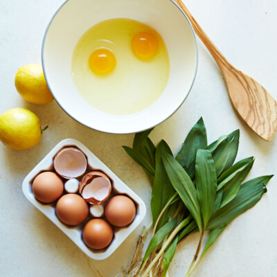 Spring Onion & Feta Frittata