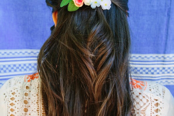 DIY Fiesta Flower Hair Clips