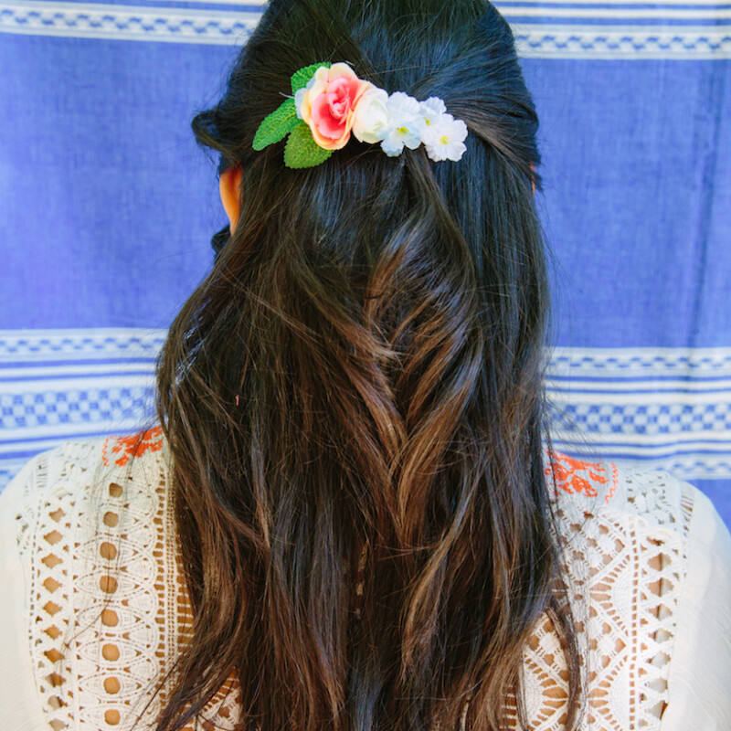 DIY Fiesta Flower Hair Clips