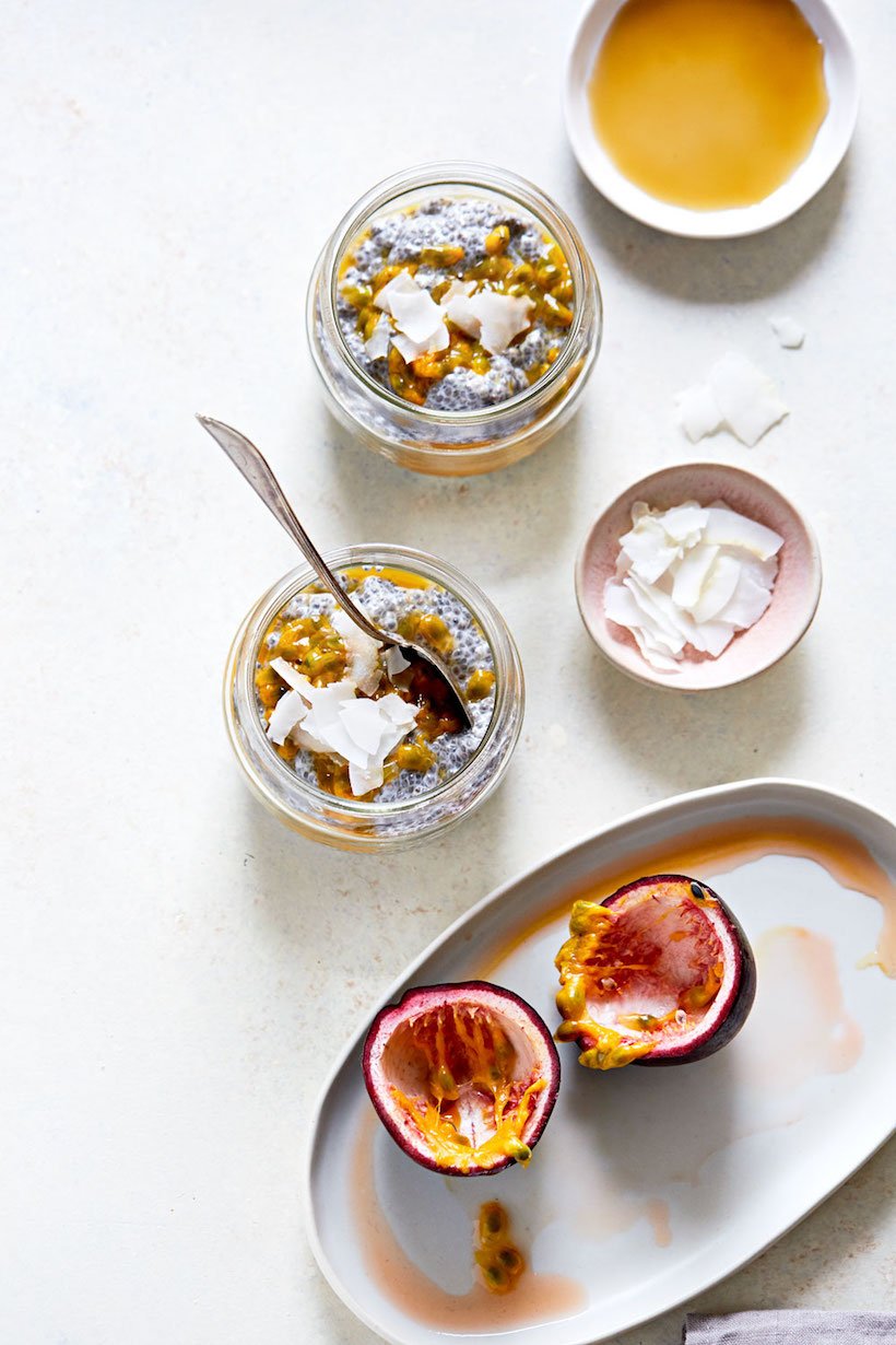 Delicious and Easy Creamy Passion Fruit Chia Pudding Recipe
