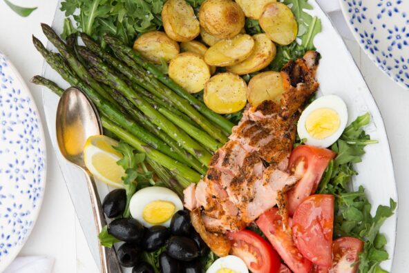 salmon nicoise salad
