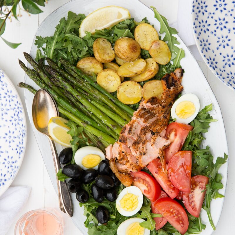 salmon nicoise salad