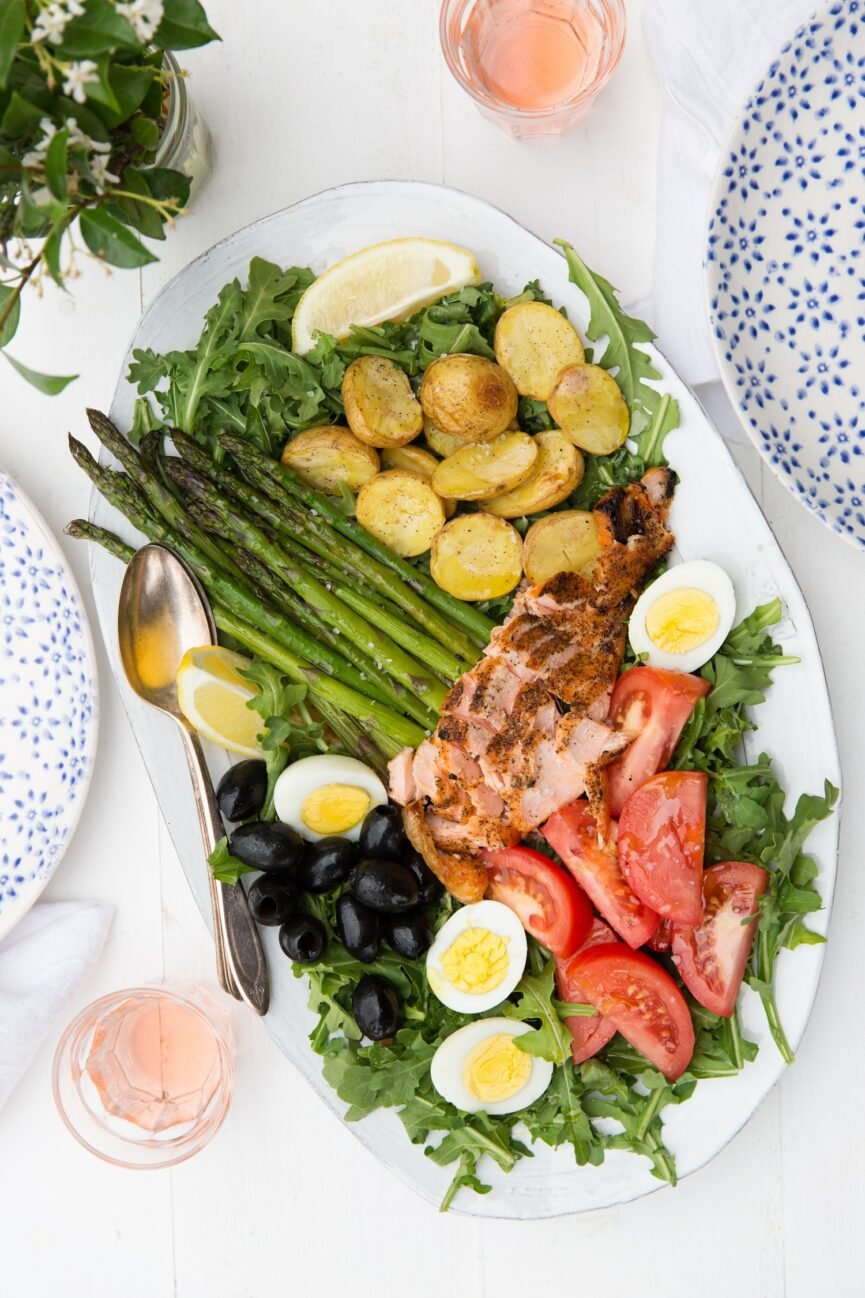 salmon nicoise salad