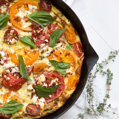 This BLT Frittata will become your new favorite easy brunch recipe to feed a crowd!