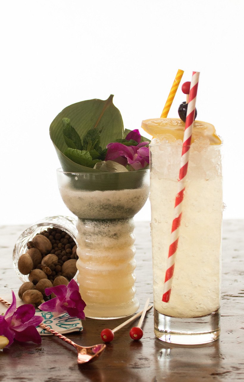 Two amazing craft tiki cocktails