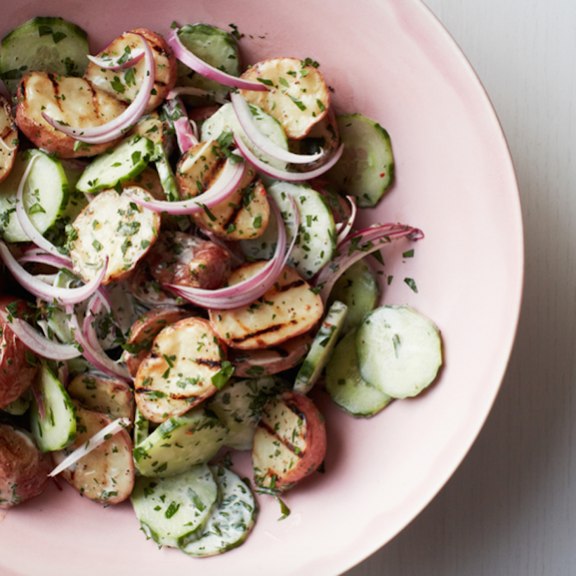 Creamy Cucumber and Potato Salad_bbq side dishes