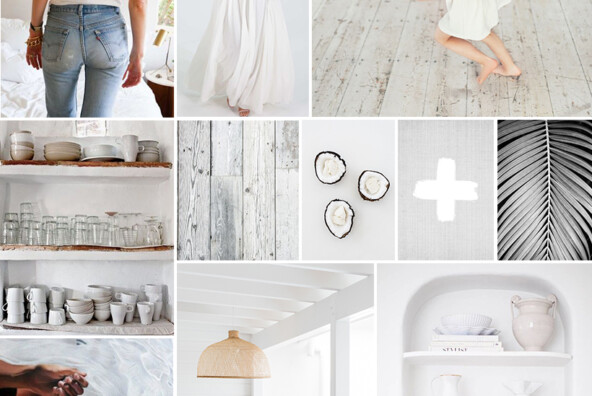 All White Mood Board