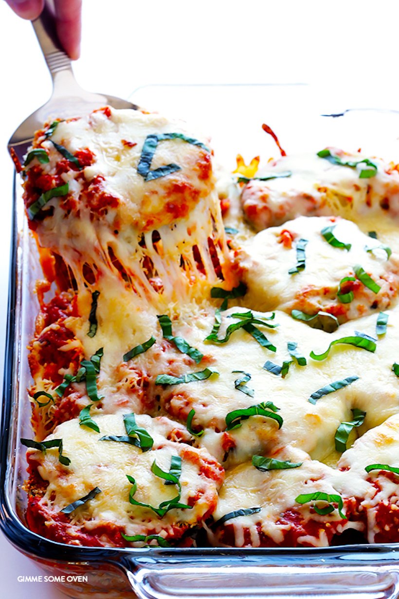 gimme some oven baked eggplant parm
