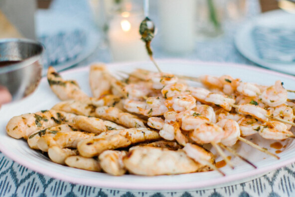sriracha honey grilled shrimp
