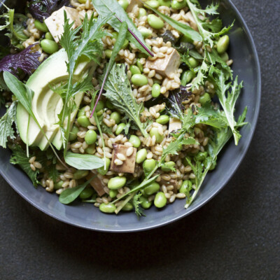 15 Best Tofu Recipes -- Lemon-Soy Edamame Barley Bowl