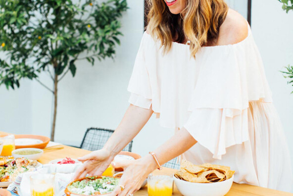 Pretty backyard fiesta