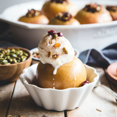 Autumn-Spiced Stuffed Baked Apples