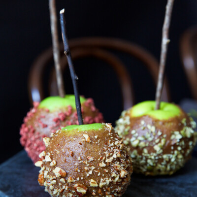 healthy caramel apples