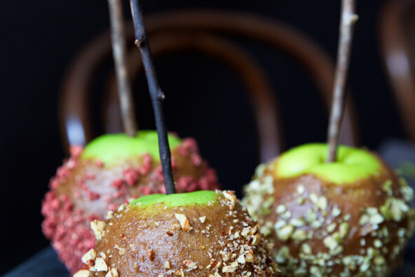 healthy caramel apples