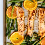 sheet pan roasted chili orange salmon