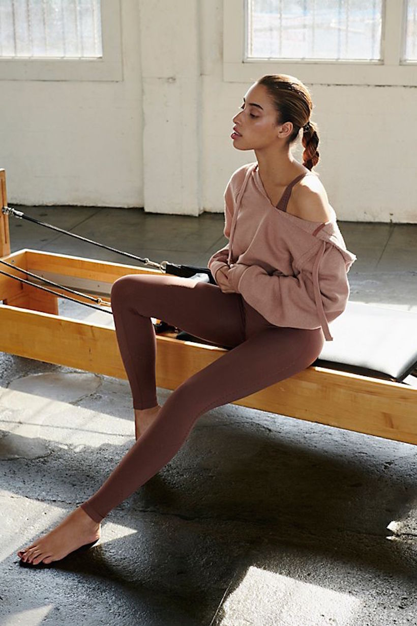 yoga outfit, pilates reformer studio