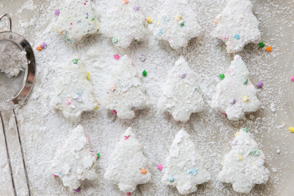 homemade funfetti christmas tree marshmallows