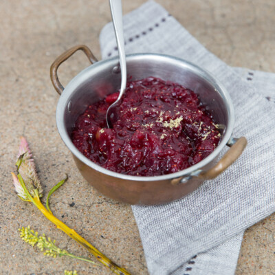 orange-cranberry chutney