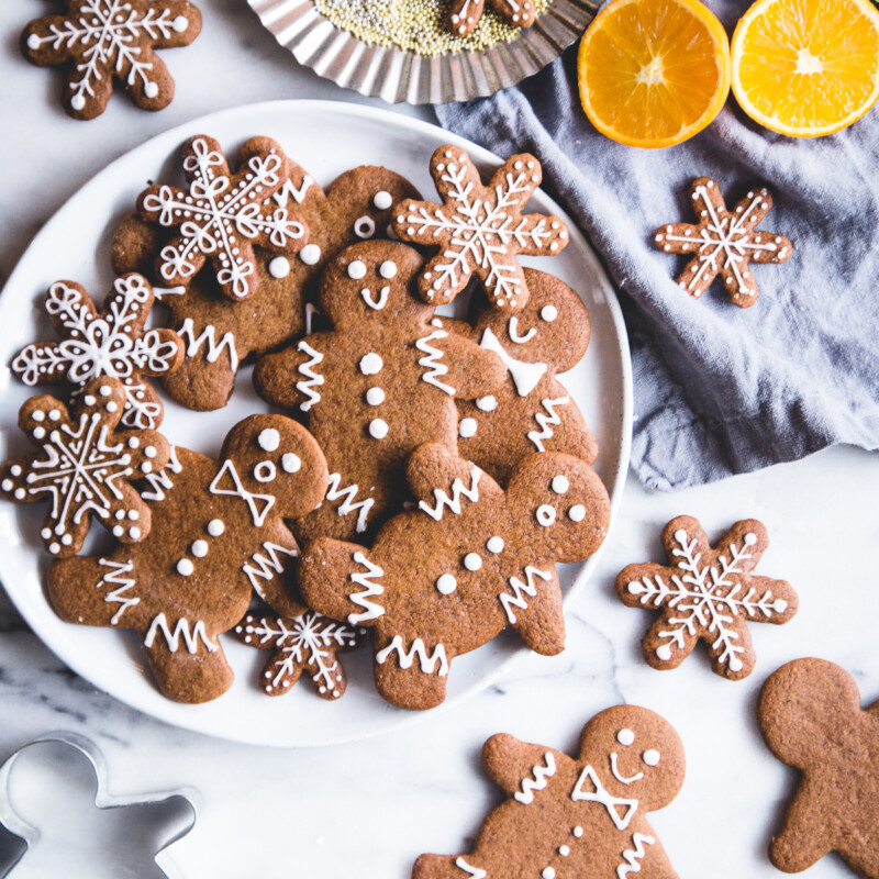 Vegan Orange Gingerbread Cookies