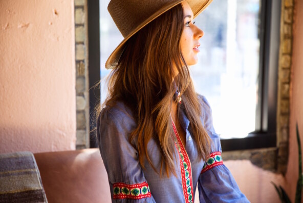 How to Wear the Embroidered Blouse - love this bohemian look for spring!