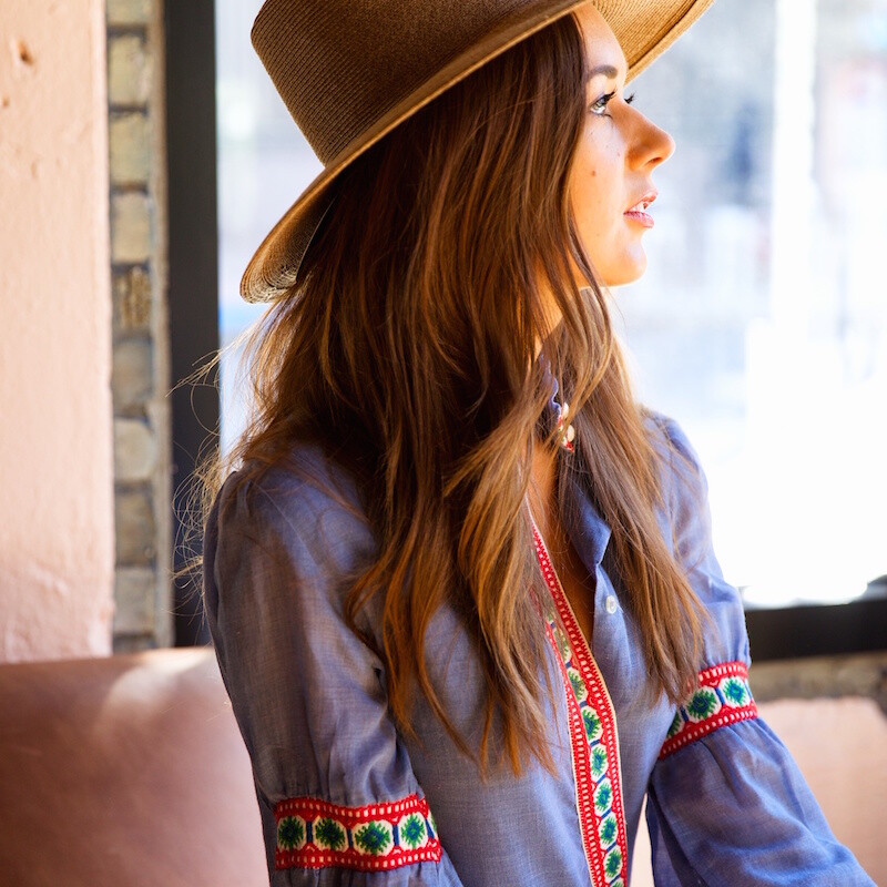 How to Wear the Embroidered Blouse - love this bohemian look for spring!