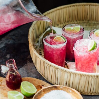 the best margarita recipes, best margarita recipes to start your weekend, prickly pear margaritas on the patio