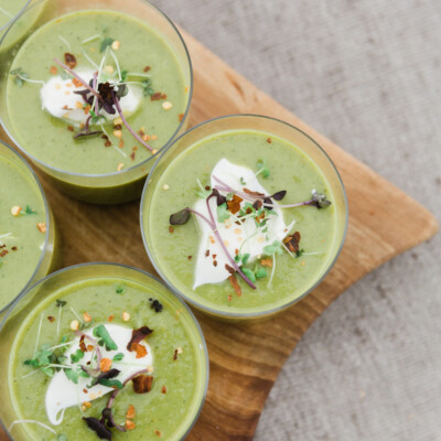 chilled pea soup