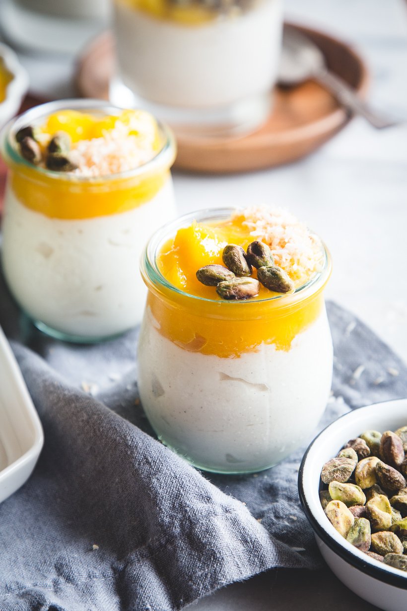 Cardamom-Yogurt Mousse with Mango - Camille Styles