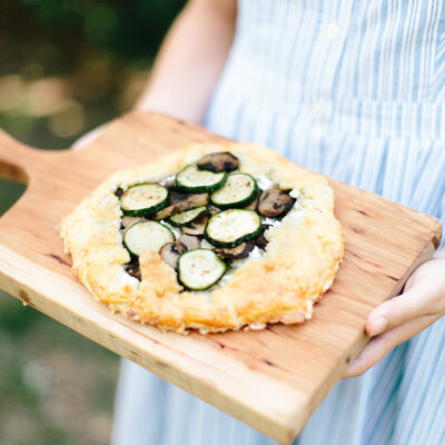 zucchini mushroom galette