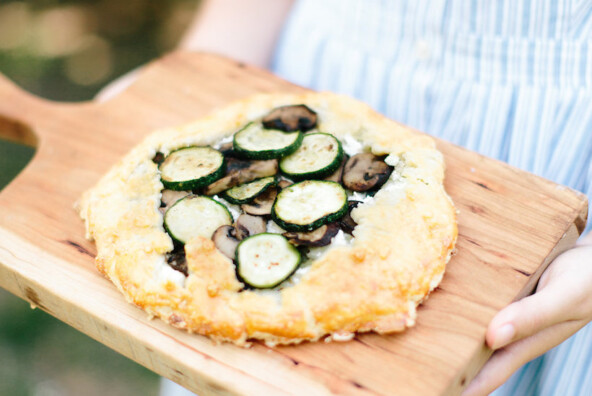 zucchini mushroom galette