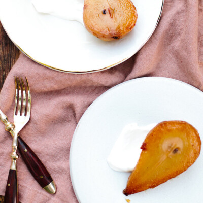 roasted pears