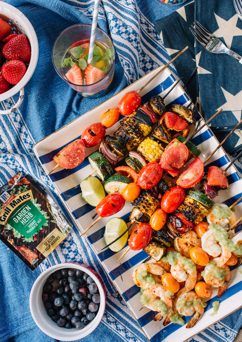 fourth of july skewer party!