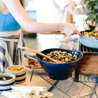 wild rice & leek salad