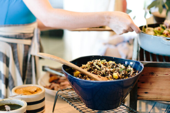 wild rice & leek salad