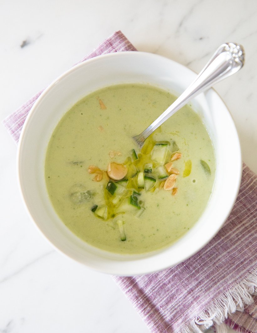 A delicious summer soup recipe from Alison Cayne of Haven's Kitchen
