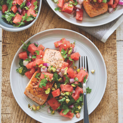 healthy salmon and watermelon recipe