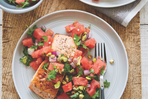 healthy salmon and watermelon recipe