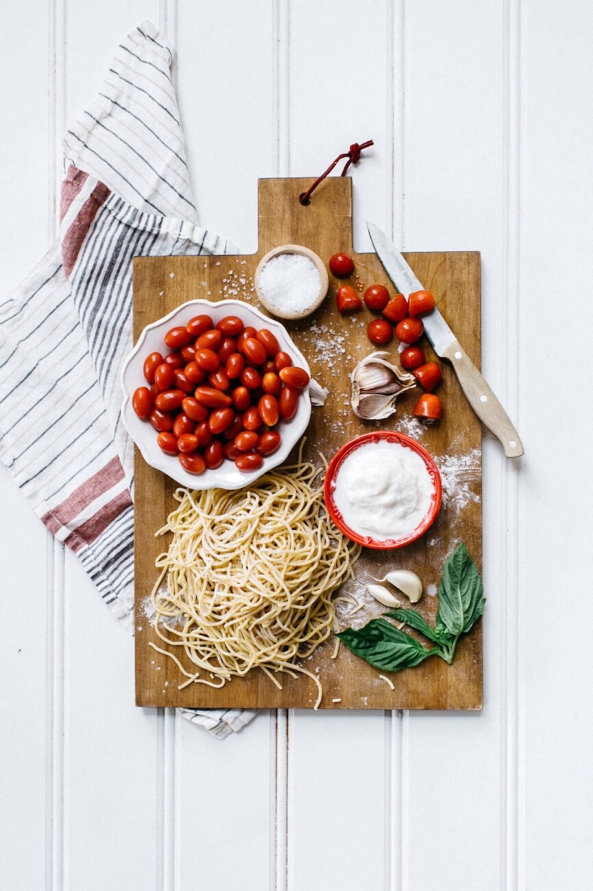 summer spaghetti ingredients